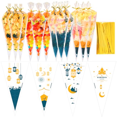 100 Stück Mubarak Süßigkeiten Tüten Eid Mubarak Partytüten Transparent Cellophantüten Ramadan Tüten zum Befüllen Süßigkeiten Taschen,Geschenktüten mit Ramadan-Motiven Papiertüten 25 × 13cm. 100 Stück Mubarak Süßigkeiten Tüten Eid Mubarak Partytüten Transparent Cellophantüten Ramadan Tüten zum Befüllen Süßigkeiten Taschen,Geschenktüten mit Ramadan-Motiven Papiertüten 25 × 13cm. von Johiux