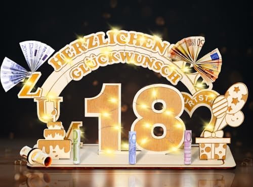 18.Geldgeschenke Geburtstag für Mädchen Junge,18 Geburtstag Geschenke Mädchen Junge, 18 Geburtstag für Mädchen Junge,Geldgeschenke Geburtstag 18 Alles Gute zum mit LED Lichterkette 18.Geldgeschenke Geburtstag für Mädchen Junge,18 Geburtstag Geschenke Mädchen Junge, 18 Geburtstag für Mädchen Junge,Geldgeschenke Geburtstag 18 Alles Gute zum mit LED Lichterkette von Johiux