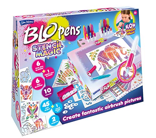 John Adams , BLOPENS Stencil Magic: Create Fantastic Airbrush Pictures, Arts & Crafts, Ages 4+ von John Adams