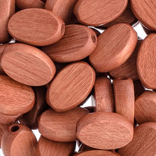 50 Stück Euro-Holzperlen, flach, oval, 10 x 15 mm, hellbraun, DIY Schmuck und Dekoration, tschechische Perlen 50 Stück Euro-Holzperlen, flach, oval, 10 x 15 mm, hellbraun, DIY Schmuck und Dekoration, tschechische Perlen von John Bead