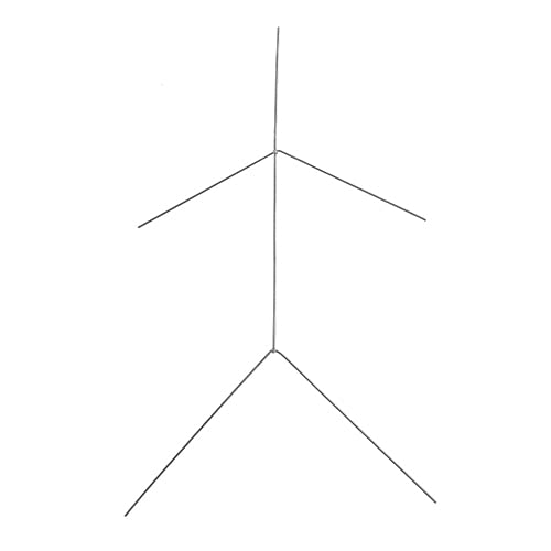 John Bead Drahtrahmen Stick Person 0,8 mm APX 12,7–15,2 cm, 6 Stück John Bead Drahtrahmen Stick Person 0,8 mm APX 12,7–15,2 cm, 6 Stück von John Bead