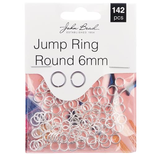 John Bead Jump Ring Round 6mm 142/Pkg-Silver John Bead Jump Ring Round 6mm 142/Pkg-Silver von John Bead