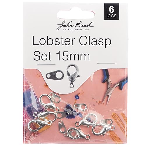John Bead Lobster Clasp Set 15mm 6/Pkg-Silver John Bead Lobster Clasp Set 15mm 6/Pkg-Silver von John Bead