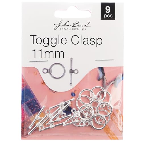 John Bead Toggle Clasp 11mm 9/Pkg-Pewter John Bead Toggle Clasp 11mm 9/Pkg-Pewter von John Bead