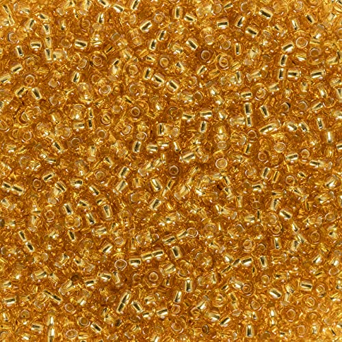 John Bead Tschechische Glas-Rocailles, 24 g, 10/0 Topas, Weltperlen für Schmuckherstellung, Handwerk von John Bead