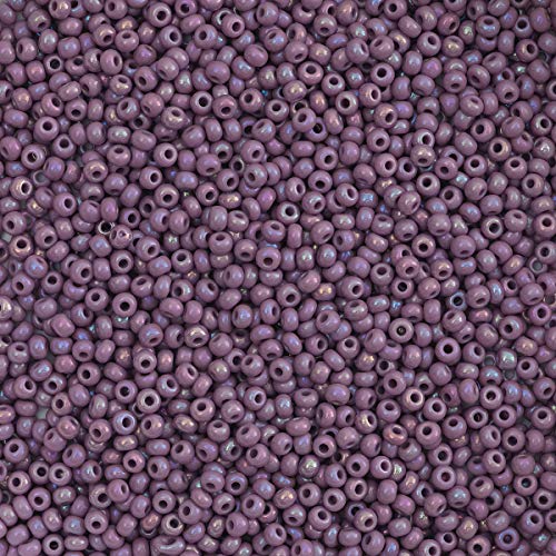 John Bead Tschechische Glas-Rocailles, malve, 10/0, 22 g Phiole von John Bead