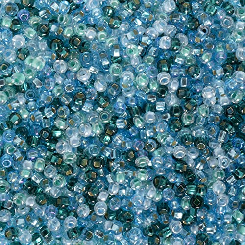 John Bead Tschechische Glasperlen, 24 g, Miami-Surf-Perlen für Schmuckherstellung, Handwerk von John Bead