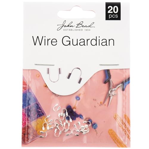 John Bead Wire Guardian 4x4mm 20/Pkg-Silver von John Bead