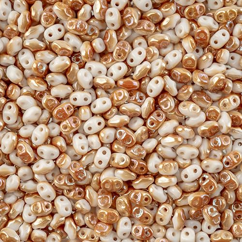 Matubo Czech Miniduo 2-Loch APX 39g (3x13g) Ampullen Kreide Celsius von John Bead