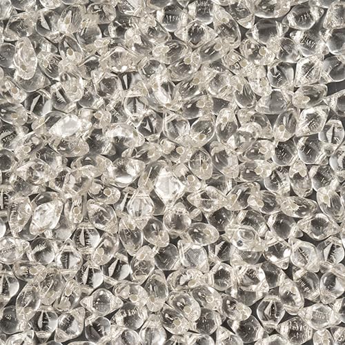 Matubo Tschechische Gemduo 2-Loch, Kristall, silberfarben, 50 g Matubo Tschechische Gemduo 2-Loch, Kristall, silberfarben, 50 g von John Bead