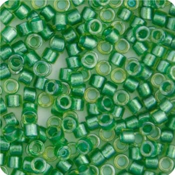 Miyuki Delica 11/0 DB0916, hellgrün, glitzernd, Chartreuse-Linierung, 5,2 g, Phiole mit japanischen Glasperlen Miyuki Delica 11/0 DB0916, hellgrün, glitzernd, Chartreuse-Linierung, 5,2 g, Phiole mit japanischen Glasperlen von John Bead