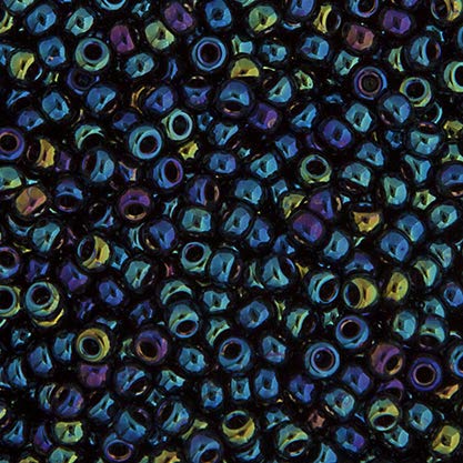 Miyuki Rocailles-Perlen, 15/0, APX, 22 g, Blau, undurchsichtig, japanische Glas-Rocailles-Perlen Miyuki Rocailles-Perlen, 15/0, APX, 22 g, Blau, undurchsichtig, japanische Glas-Rocailles-Perlen von John Bead