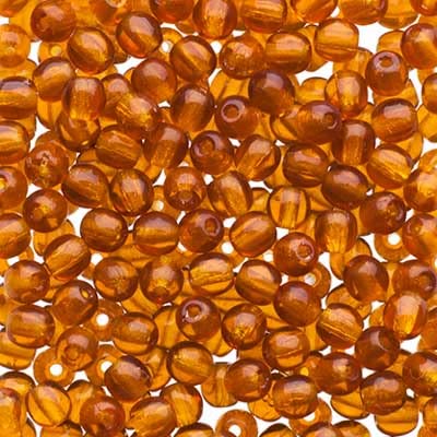 Tschechische Druk-Perlen, 3 mm, transparenter Topas, 120 Stück, für Schmuckherstellung und Bastelarbeiten Tschechische Druk-Perlen, 3 mm, transparenter Topas, 120 Stück, für Schmuckherstellung und Bastelarbeiten von John Bead