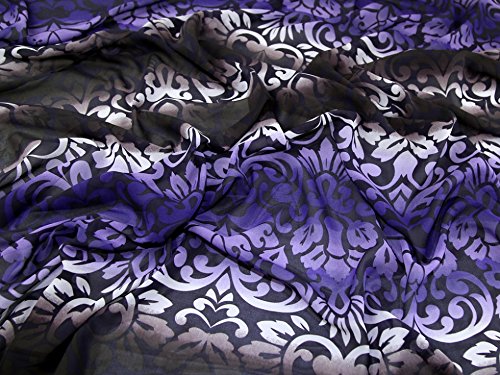 John Kaldor Dekorativer Chiffon-Kleiderstoff, violett, Meterware John Kaldor Dekorativer Chiffon-Kleiderstoff, violett, Meterware von John Kaldor