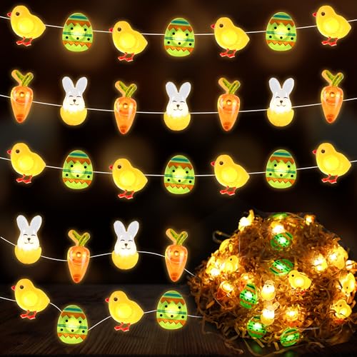 Johyzmpun Lichterkette Ostern 4m 40 Led Osterlichterkette, Ostereier Lichterkette Für Ostern Deko Draußen Party Dekoration Johyzmpun Lichterkette Ostern 4m 40 Led Osterlichterkette, Ostereier Lichterkette Für Ostern Deko Draußen Party Dekoration von Johyzmpun