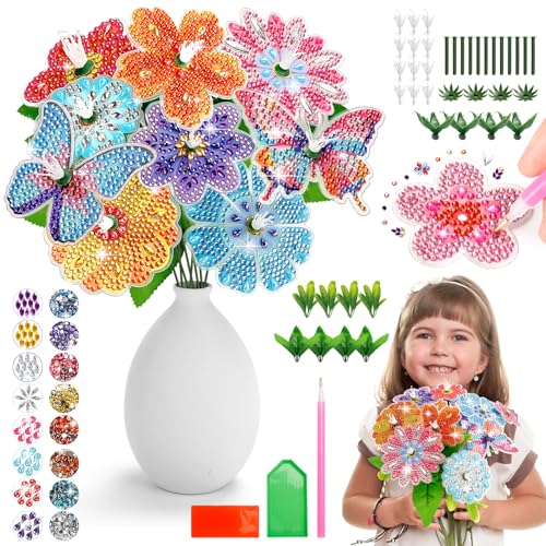 JoiTale Blumen Bastelset Mädchen ab 5-12 Jahre, Diamond Painting Kinder Blumenstrauß, Geschenke für Mädchen 5 6 7 8 9 10 Jahre, Basteln Geschenk ab 5 6 7 8 Jahre Mädchen Kreativ Geburtstagsgeschenk JoiTale Blumen Bastelset Mädchen ab 5-12 Jahre, Diamond Painting Kinder Blumenstrauß, Geschenke für Mädchen 5 6 7 8 9 10 Jahre, Basteln Geschenk ab 5 6 7 8 Jahre Mädchen Kreativ Geburtstagsgeschenk von JoiTale