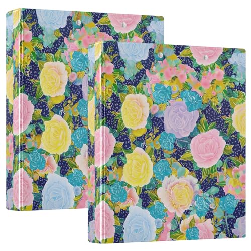 31,5 x 27 x 6 cm, 3 Ringe für 200 Blatt, niedliches Klemmbrett, Blumenmuster, rund, 31,5 x 27 x 6 cm, 1 Stück 31,5 x 27 x 6 cm, 3 Ringe für 200 Blatt, niedliches Klemmbrett, Blumenmuster, rund, 31,5 x 27 x 6 cm, 1 Stück von Joitme