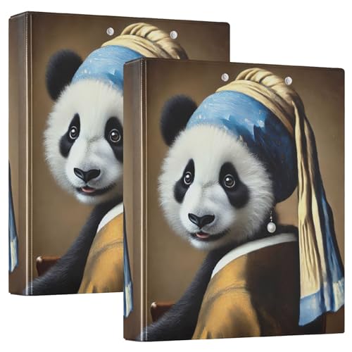 Artistic Panda-Perlenohrringe, 3,8 cm, 3-Ringbücher für 200 Blatt, farbige Portfolio-Ordner, runder Ring, Playbill Ordner, 31,5 x 27 x 6 cm, 2 Stück Artistic Panda-Perlenohrringe, 3,8 cm, 3-Ringbücher für 200 Blatt, farbige Portfolio-Ordner, runder Ring, Playbill Ordner, 31,5 x 27 x 6 cm, 2 Stück von Joitme