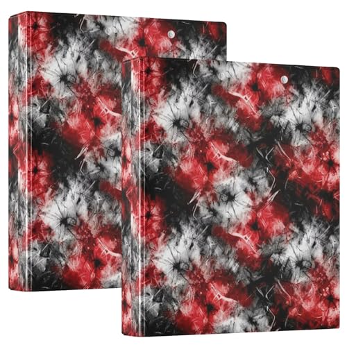 Batik-Ordner mit 3 Ringen, 3,8 cm, für 200 Blatt, niedliche Portfolio-Mappen, runder Ringordner, 31,5 x 27 x 6 cm, 1 Packung Batik-Ordner mit 3 Ringen, 3,8 cm, für 200 Blatt, niedliche Portfolio-Mappen, runder Ringordner, 31,5 x 27 x 6 cm, 1 Packung von Joitme