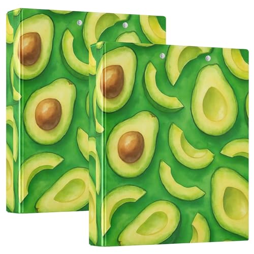 Benutzerdefinierte Aquarell-Avocados-Grün, 3,8 cm, für 200 Blatt, 3-Ringordner, Druck, runder Ringplaner, 31,5 x 27 x 6 cm, 1 Packung Benutzerdefinierte Aquarell-Avocados-Grün, 3,8 cm, für 200 Blatt, 3-Ringordner, Druck, runder Ringplaner, 31,5 x 27 x 6 cm, 1 Packung von Joitme