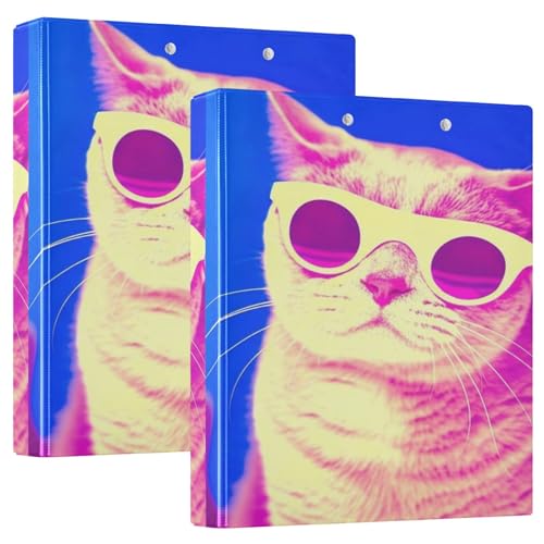 Benutzerdefinierte Katze, 3 Ringordner, 3,8 cm, für 200 Blatt, Portfolio, Ringdruck, runder Ring, Spielrechnbuch, 31,5 x 27 x 6 cm, 1 Packung Benutzerdefinierte Katze, 3 Ringordner, 3,8 cm, für 200 Blatt, Portfolio, Ringdruck, runder Ring, Spielrechnbuch, 31,5 x 27 x 6 cm, 1 Packung von Joitme