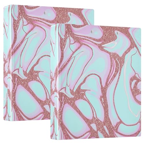 Benutzerdefinierte Marmor-Pastell-Ringbinder, 3,8 cm, für 200 Blatt, Klemmbrett-Binder, niedlicher runder Ring, robuster Ordner, 31,5 x 27 x 6 cm, 2 Stück Benutzerdefinierte Marmor-Pastell-Ringbinder, 3,8 cm, für 200 Blatt, Klemmbrett-Binder, niedlicher runder Ring, robuster Ordner, 31,5 x 27 x 6 cm, 2 Stück von Joitme