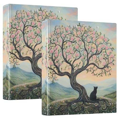 Benutzerdefinierte skurrile Rosenbaum-Katze, 3,8 cm, 3 Ringordner, für 200 Blatt, Portfolio-Ringdruck, runder Ring-Spielschein, 31,5 x 27 x 6 cm, 1 Stück Benutzerdefinierte skurrile Rosenbaum-Katze, 3,8 cm, 3 Ringordner, für 200 Blatt, Portfolio-Ringdruck, runder Ring-Spielschein, 31,5 x 27 x 6 cm, 1 Stück von Joitme