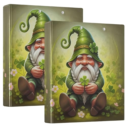 Benutzerdefiniertes Kleeblattgemälde, St. Patrick Zwerg mit 3 Ringen, 3,8 cm, Ordner für 200 Blatt, Notizbuch, Ordner, Druck, runder Ringbuch, 31,5 x 27 x 6 cm, 1 Stück Benutzerdefiniertes Kleeblattgemälde, St. Patrick Zwerg mit 3 Ringen, 3,8 cm, Ordner für 200 Blatt, Notizbuch, Ordner, Druck, runder Ringbuch, 31,5 x 27 x 6 cm, 1 Stück von Joitme