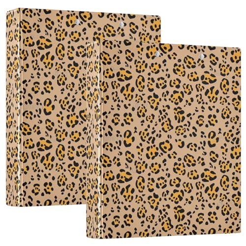 Brauner Leopardenmuster, 3,8 cm, 3-Ringbücher für 200 Blatt, niedlicher Portfolio-Ring, runder Ringplaner, 31,5 x 27 x 6 cm, 1 Packung Brauner Leopardenmuster, 3,8 cm, 3-Ringbücher für 200 Blatt, niedlicher Portfolio-Ring, runder Ringplaner, 31,5 x 27 x 6 cm, 1 Packung von Joitme