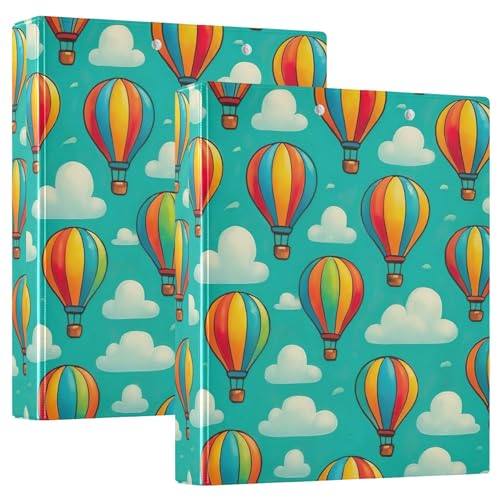 Bunte Heißluftballons, 3 Ringordner, 3,8 cm, für 200 Blatt, flippiges Klemmbrett, Ringbuch, 31,5 x 27 x 6 cm, 1 Stück Bunte Heißluftballons, 3 Ringordner, 3,8 cm, für 200 Blatt, flippiges Klemmbrett, Ringbuch, 31,5 x 27 x 6 cm, 1 Stück von Joitme