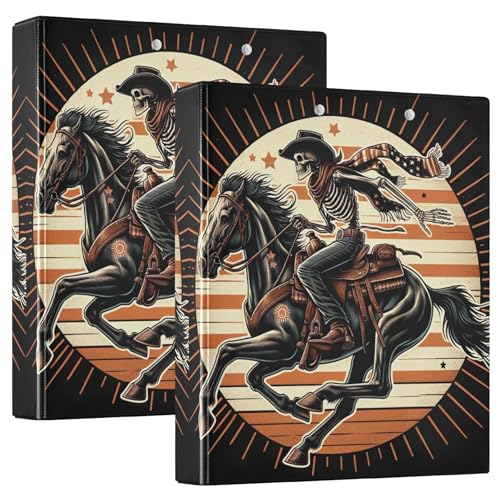 Coole Retro-Skelett-Rodeo-Ordner mit 3 Ringen, 3,8 cm, für 200 Blatt, niedliche Portfolio-Mappen, Blumenmuster, rund, Präsentationsbuch, 31,5 x 27 x 6 cm, 1 Stück Coole Retro-Skelett-Rodeo-Ordner mit 3 Ringen, 3,8 cm, für 200 Blatt, niedliche Portfolio-Mappen, Blumenmuster, rund, Präsentationsbuch, 31,5 x 27 x 6 cm, 1 Stück von Joitme