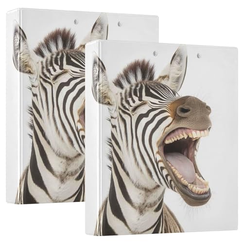 Custom Laughing Zebra Funny Expression 3-Ringbuch, 3,8 cm, für 200 Blatt, Notizbuch, Ordner, Druck, runder Ringbuch, 31,5 x 27 x 6 cm, 1 Packung Custom Laughing Zebra Funny Expression 3-Ringbuch, 3,8 cm, für 200 Blatt, Notizbuch, Ordner, Druck, runder Ringbuch, 31,5 x 27 x 6 cm, 1 Packung von Joitme