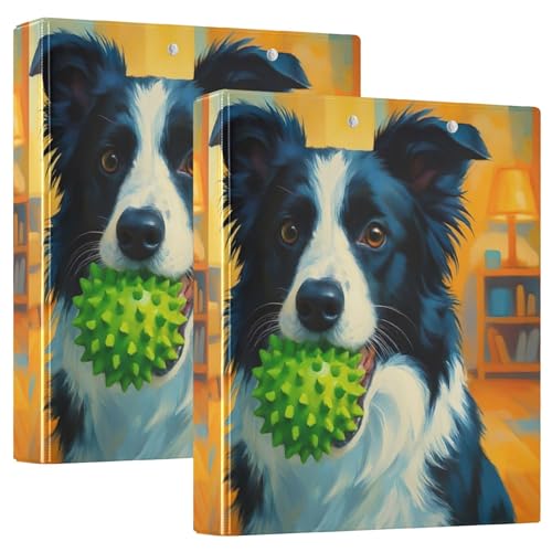 Cute Dog 3,8 cm Ordner mit 3 Ringen für 200 Blatt, niedliches Klemmbrett, runder Ring, Spielrechnungsordner, 31,5 x 27 x 6 cm, 1 Packung Cute Dog 3,8 cm Ordner mit 3 Ringen für 200 Blatt, niedliches Klemmbrett, runder Ring, Spielrechnungsordner, 31,5 x 27 x 6 cm, 1 Packung von Joitme