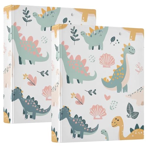 Grüne Dinosaurier Safari Blumen 3 Ringe 1,5 Zoll Ordner halten 200 Blatt niedliche Notizbuchmappen Runde Ring Playbill Mappe, 31,5 x 27 x 6 cm, 2 Stück Grüne Dinosaurier Safari Blumen 3 Ringe 1,5 Zoll Ordner halten 200 Blatt niedliche Notizbuchmappen Runde Ring Playbill Mappe, 31,5 x 27 x 6 cm, 2 Stück von Joitme