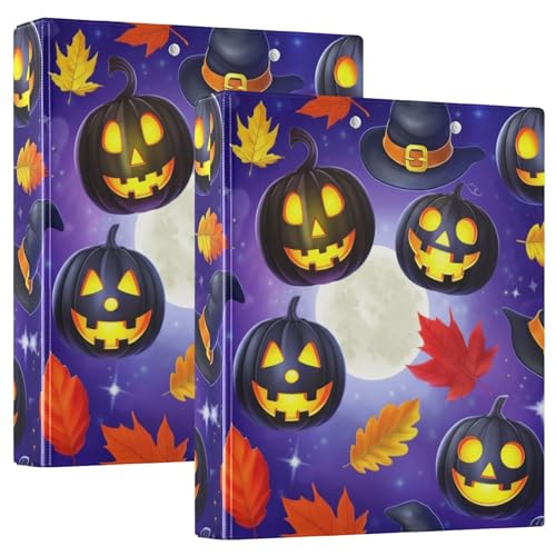 Halloween-Jack-Laterne-Kürbisse, 3,8 cm, 3-Ringordner, für 200 Blatt, niedliches Klemmbrett, runder Ring, Rezeptbuch, 31,5 x 27 x 6 cm, 1 Packung Halloween-Jack-Laterne-Kürbisse, 3,8 cm, 3-Ringordner, für 200 Blatt, niedliches Klemmbrett, runder Ring, Rezeptbuch, 31,5 x 27 x 6 cm, 1 Packung von Joitme