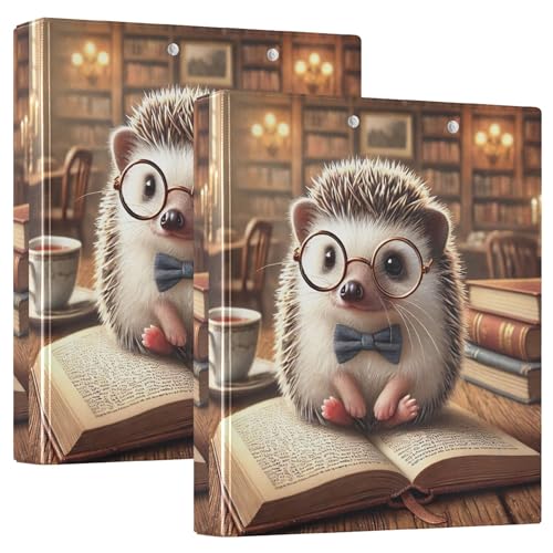 Individuelle Vintage-Igel-Bibliothek, gemütlich, 3,8 cm, 3-Ringordner, für 200 Blatt, 3 Ringordner, Druck, runder Ring, Playbill Ordner, 31,5 x 27 x 6 cm, 1 Packung Individuelle Vintage-Igel-Bibliothek, gemütlich, 3,8 cm, 3-Ringordner, für 200 Blatt, 3 Ringordner, Druck, runder Ring, Playbill Ordner, 31,5 x 27 x 6 cm, 1 Packung von Joitme