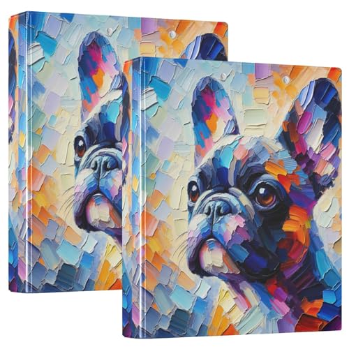 Individuelle bunte Ordner mit niedlichem Hund, 3,8 cm, 3 Ringe, für 200 Blatt, Klemmbrett, niedlicher runder Ring, Rezeptbuch, 31,5 x 27 x 6 cm, 2 Stück Individuelle bunte Ordner mit niedlichem Hund, 3,8 cm, 3 Ringe, für 200 Blatt, Klemmbrett, niedlicher runder Ring, Rezeptbuch, 31,5 x 27 x 6 cm, 2 Stück von Joitme