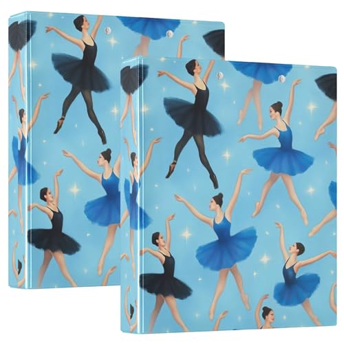 Individuelle elegante Ballerinas, 3 Ringbücher, 3,8 cm, für 200 Blatt, Notizbuch, Ordner, Druck, runder Ringbuch, 31,5 x 27 x 6 cm, 1 Packung Individuelle elegante Ballerinas, 3 Ringbücher, 3,8 cm, für 200 Blatt, Notizbuch, Ordner, Druck, runder Ringbuch, 31,5 x 27 x 6 cm, 1 Packung von Joitme