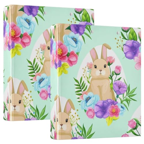 Individuelle niedliche Osterhasen mit drei Ringbüchern, 3,8 cm, für 200 Blatt, Portfolio-Ringdruck, runder Ringplaner, 31,5 x 27 x 6 cm, 1 Packung Individuelle niedliche Osterhasen mit drei Ringbüchern, 3,8 cm, für 200 Blatt, Portfolio-Ringdruck, runder Ringplaner, 31,5 x 27 x 6 cm, 1 Packung von Joitme