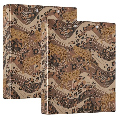 Leopards Ringbuch, 3,8 cm, 3 Ringe, 200 Blatt, niedliches Klemmbrett, Blumenmuster, runder Ringplaner, 31,5 x 27 x 6 cm, 1 Stück Leopards Ringbuch, 3,8 cm, 3 Ringe, 200 Blatt, niedliches Klemmbrett, Blumenmuster, runder Ringplaner, 31,5 x 27 x 6 cm, 1 Stück von Joitme