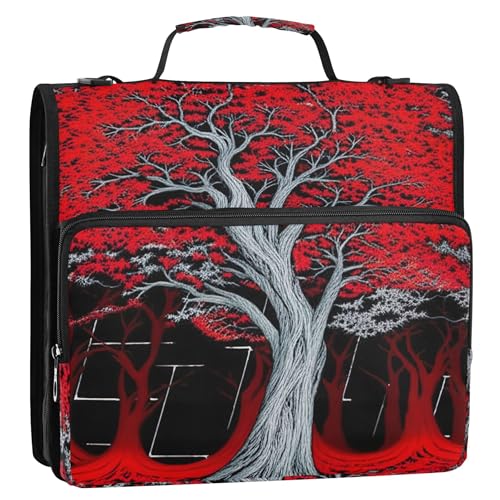 Life Tree Ordner-Organizer mit Reißverschluss, 3 Ringbücher, 3,8 cm, D-Ringhalter, Tasche mit Gurt, für Schule, mehrere Taschen, große Portfolio-Mappe Life Tree Ordner-Organizer mit Reißverschluss, 3 Ringbücher, 3,8 cm, D-Ringhalter, Tasche mit Gurt, für Schule, mehrere Taschen, große Portfolio-Mappe von Joitme