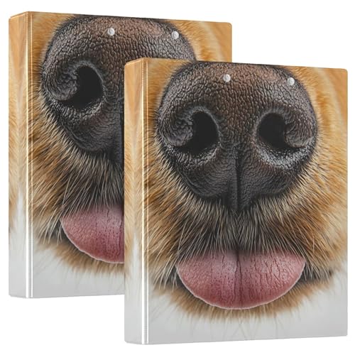 Lustige Golden Retriever Nasenbänder 1,5 Zoll 3 Ring Hold 200 Blatt Nette Portfolio Mappen Runder Ring Bürobinder, 31,5 x 27 x 6 cm, 2 Pack Lustige Golden Retriever Nasenbänder 1,5 Zoll 3 Ring Hold 200 Blatt Nette Portfolio Mappen Runder Ring Bürobinder, 31,5 x 27 x 6 cm, 2 Pack von Joitme