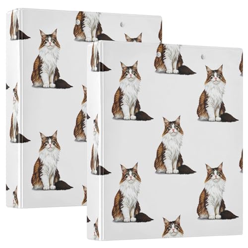 Maine Coon Katzenfell, 3,8 cm, 3 Ringordner, für 200 Blatt, niedliches Klemmbrett, runder Ring, robuster Ordner, 31,5 x 27 x 6 cm, 1 Stück Maine Coon Katzenfell, 3,8 cm, 3 Ringordner, für 200 Blatt, niedliches Klemmbrett, runder Ring, robuster Ordner, 31,5 x 27 x 6 cm, 1 Stück von Joitme
