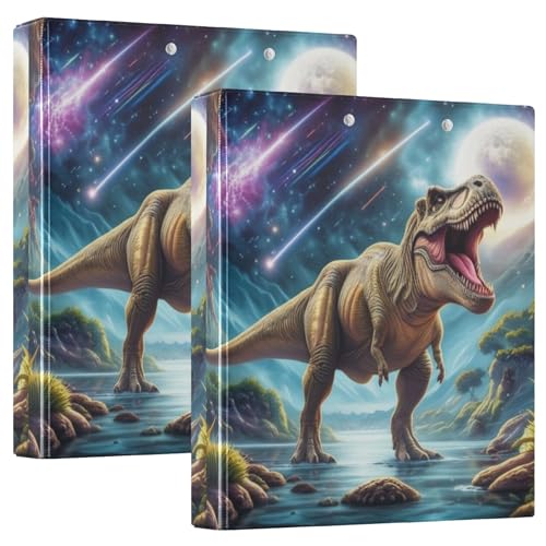 Majestic Tyrannosaurus Rex Ordner mit 3 Ringen, 3,8 cm, für 200 Blatt, niedliche Portfolio-Mappen, Blumenmuster, runder Ring-Rezeptbuch, 31,5 x 27 x 6 cm, 1 Stück Majestic Tyrannosaurus Rex Ordner mit 3 Ringen, 3,8 cm, für 200 Blatt, niedliche Portfolio-Mappen, Blumenmuster, runder Ring-Rezeptbuch, 31,5 x 27 x 6 cm, 1 Stück von Joitme