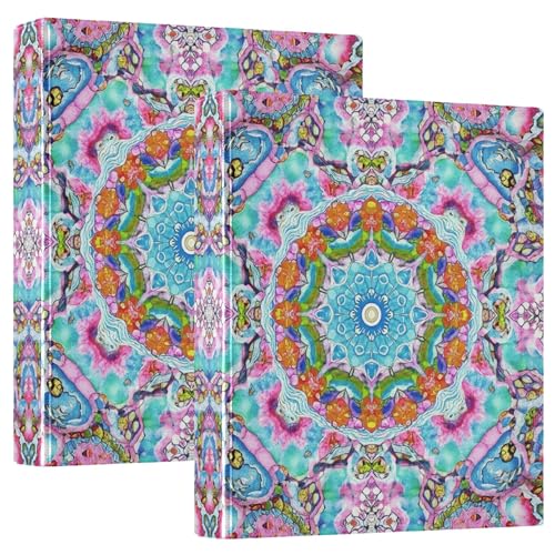 Mandala Aqua 3,8 cm Ordner, 3 Ringe halten 200 Blatt, niedliche Ordner, Notizbuch, Blumenmuster, runder Ringbuch, Büroordner, 31,5 x 27 x 6 cm, 1 Packung Mandala Aqua 3,8 cm Ordner, 3 Ringe halten 200 Blatt, niedliche Ordner, Notizbuch, Blumenmuster, runder Ringbuch, Büroordner, 31,5 x 27 x 6 cm, 1 Packung von Joitme