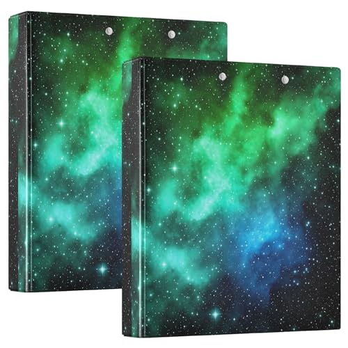 Nebula Ringbuch, 3,8 cm, 3 Ringordner, für 200 Blatt, niedliche Ordner, Portfolio, runder Ringplaner, 31,5 x 27 x 6 cm, 2 Stück Nebula Ringbuch, 3,8 cm, 3 Ringordner, für 200 Blatt, niedliche Ordner, Portfolio, runder Ringplaner, 31,5 x 27 x 6 cm, 2 Stück von Joitme