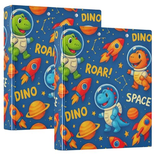Niedliche Dinosaurier-Ordner mit 3 Ringen, 3,8 cm, für 200 Blatt, niedliche Portfolio-Mappen, runder Ring, Spielrechnungsordner, 31,5 x 27 x 6 cm, 1 Packung Niedliche Dinosaurier-Ordner mit 3 Ringen, 3,8 cm, für 200 Blatt, niedliche Portfolio-Mappen, runder Ring, Spielrechnungsordner, 31,5 x 27 x 6 cm, 1 Packung von Joitme