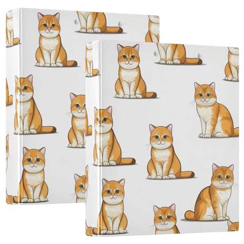 Niedliche britische Kurzhaar-Katzen, 3,8 cm, 3-Ringordner für 200 Blatt, niedliche 3-Ring-Ordner, runder Ringbuch, 31,5 x 27 x 6 cm, 1 Packung Niedliche britische Kurzhaar-Katzen, 3,8 cm, 3-Ringordner für 200 Blatt, niedliche 3-Ring-Ordner, runder Ringbuch, 31,5 x 27 x 6 cm, 1 Packung von Joitme