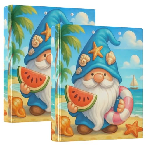 Niedlicher Zwerg Strand, 3,8 cm, 3-Ringbücher für 200 Blatt, niedlicher Portfolio-Ring, runder Spielschein, 31,5 x 27 x 6 cm, 1 Packung Niedlicher Zwerg Strand, 3,8 cm, 3-Ringbücher für 200 Blatt, niedlicher Portfolio-Ring, runder Spielschein, 31,5 x 27 x 6 cm, 1 Packung von Joitme