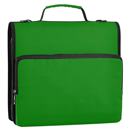 Ordner, 3,8 cm, 3 Ringe, strapazierfähig, Reißverschluss, Organizer mit Riemen, mittlere Schultasche, Cartoon, mehrere Taschen, große Portfolio-Mappe Ordner, 3,8 cm, 3 Ringe, strapazierfähig, Reißverschluss, Organizer mit Riemen, mittlere Schultasche, Cartoon, mehrere Taschen, große Portfolio-Mappe von Joitme